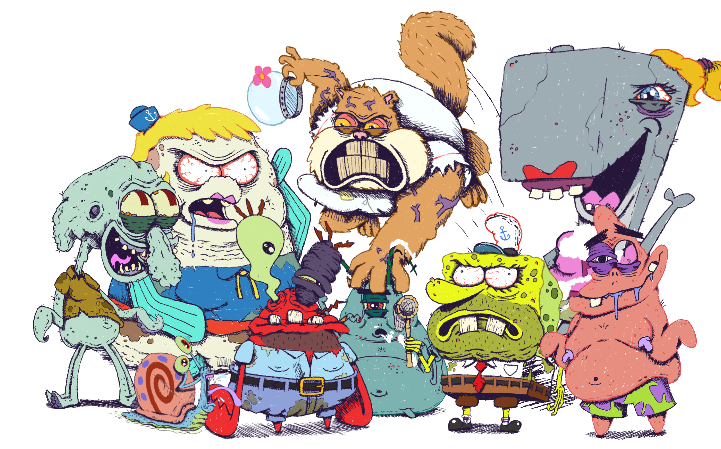 SpongeBerb Sketchpants